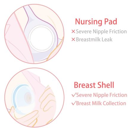 1 2 Pack Portable Breast Milk Saver Breast Milk Collector BPA Free Flexible Silicone Breast Shield 1