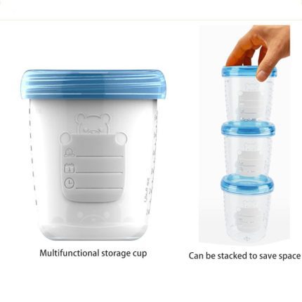 180ml Baby Breast Milk Storage Bottle Wide Caliber Baby and Newborn Food Freezing Container Powdered Nut