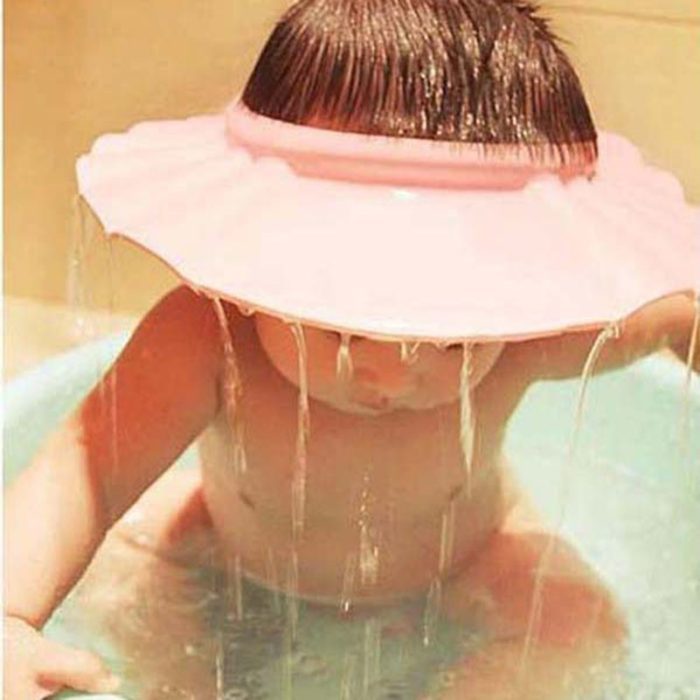 1pc Baby Shampoo Shower Cap Wash Hair Soft Foam Adjustable Bathing Bath Protect Cap Hat For 2