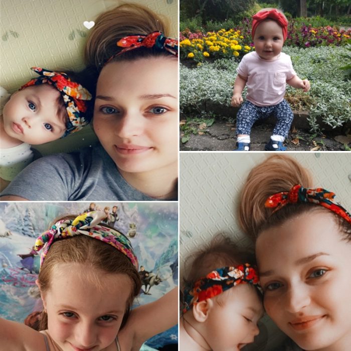 2pcs/set newborn  baby headbands