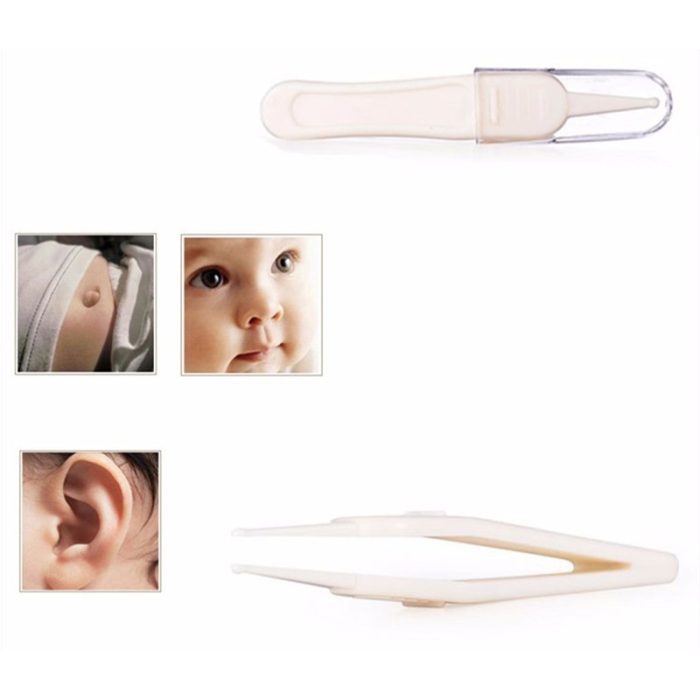 2pcs Baby Safe Cleaning Tweezers New Baby Care Tool Infant Safety Ear Forceps Plastic Newborn Digging 2