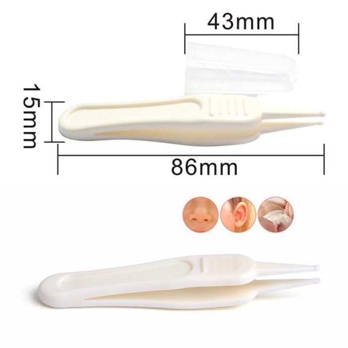 2pcs Baby Safe Cleaning Tweezers New Baby Care Tool Infant Safety Ear Forceps Plastic Newborn Digging 4