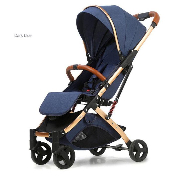 Babyfond 5 8KG Light Stroller Gold Frame Car Portable Carriage Umbrella Children Wagon Newborn Travelling Pram 5