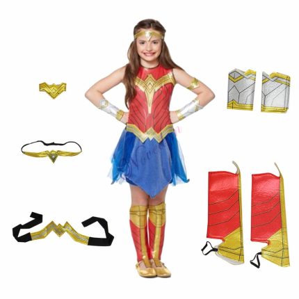 Deluxe Child Dawn Of Justice Wonder Woman Costume Kids Girls Fancy Dress Disguise Halloween Party Supergirl