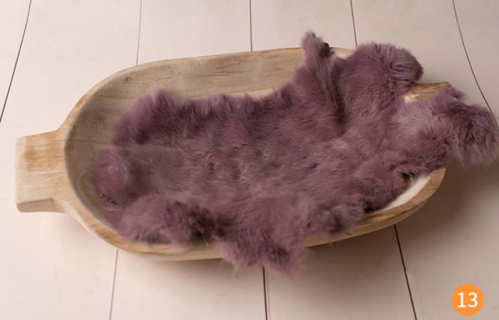 Rabbit fur for newborn  baby