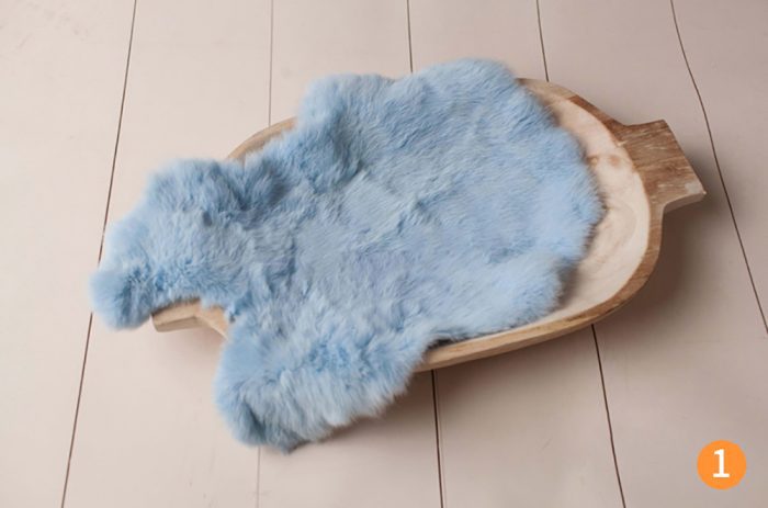 Rabbit fur for newborn  baby