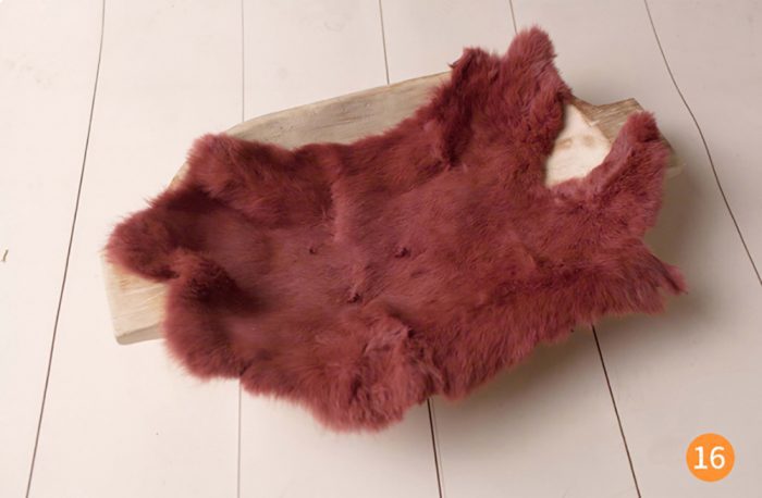 Rabbit fur for newborn  baby