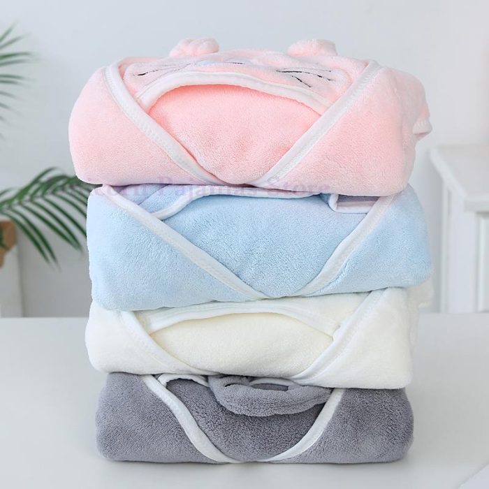 Super soft warm bathrobes new borns