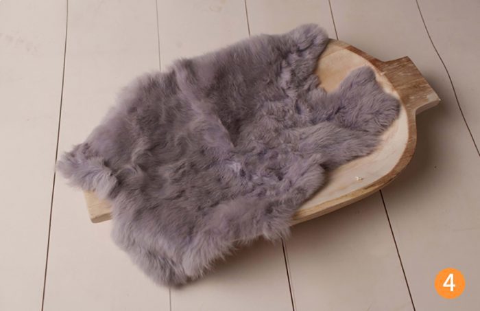 Rabbit fur for newborn  baby