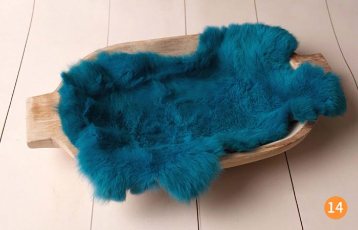 Rabbit fur for newborn  baby