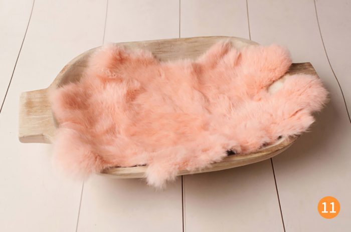 Rabbit fur for newborn  baby