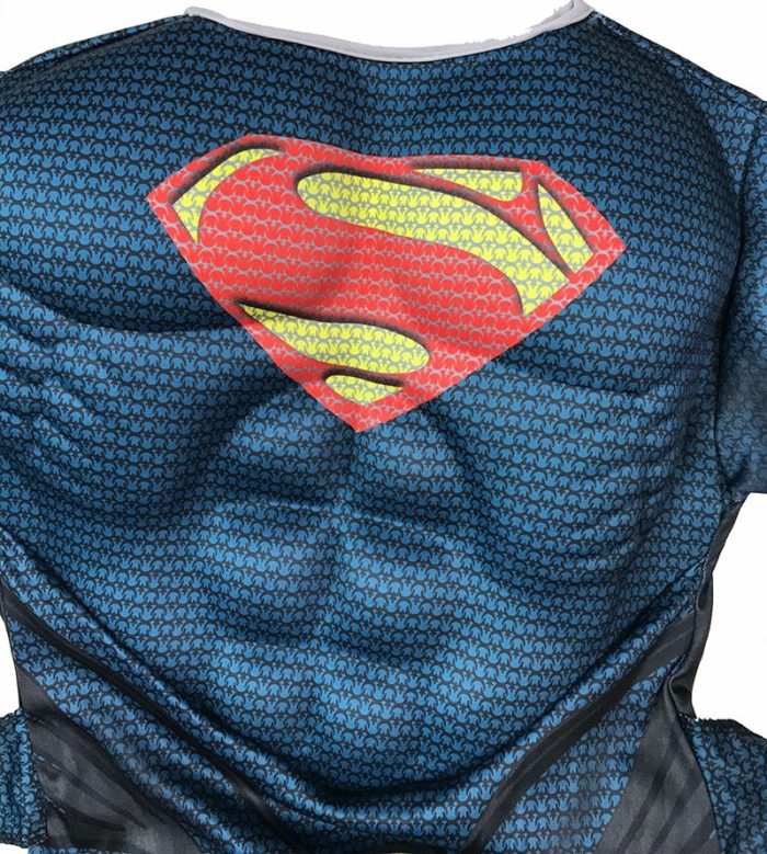 Purim Cosplay Costumes Kids Deluxe Muscle Christmas Superman Costume for children boys kids superhero movie man 1