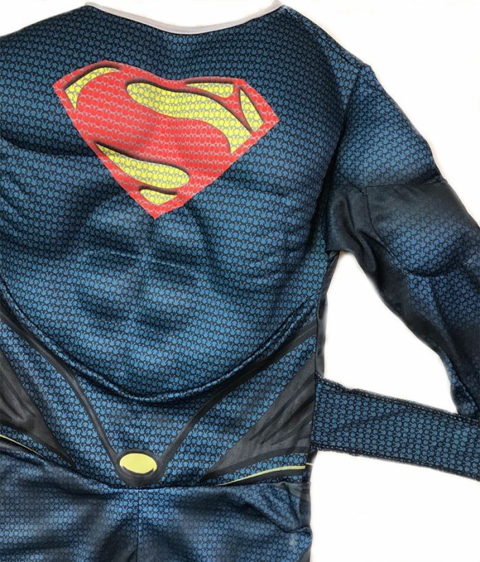 Purim Cosplay Costumes Kids Deluxe Muscle Christmas Superman Costume for children boys kids superhero movie man 4