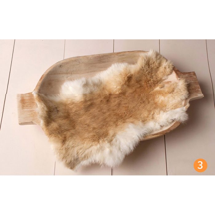 Rabbit fur for newborn  baby