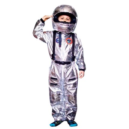 SNAILIFY Silver Spaceman Jumpsuit Boys Astronaut Costume For Kids Halloween Cosplay Children Pilot Carnival Party Fancy