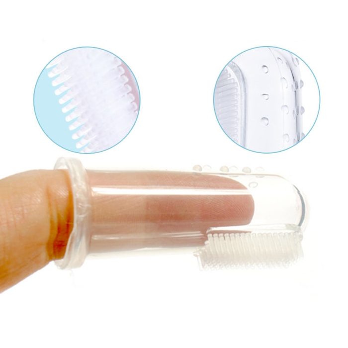 Silicon Toothbrush Box Baby Finger Toothbrush Children Teeth Clean Soft Silicone Infant Tooth Brush Rubber Cleaning 2