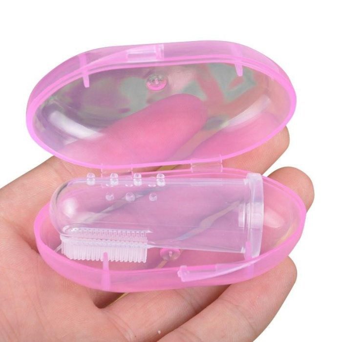Silicon Toothbrush Box Baby Finger Toothbrush Children Teeth Clean Soft Silicone Infant Tooth Brush Rubber Cleaning 4
