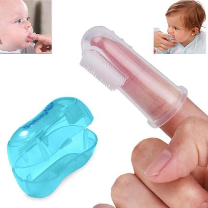 Silicon Toothbrush Box Baby Finger Toothbrush Children Teeth Clean Soft Silicone Infant Tooth Brush Rubber Cleaning