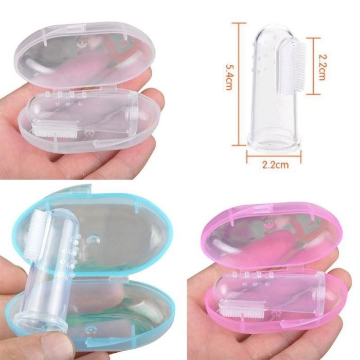 Silicon Toothbrush Box Baby Finger Toothbrush Children Teeth Clean Soft Silicone Infant Tooth Brush Rubber Cleaning 5