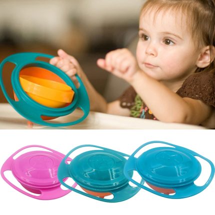 Universal Gyro Training Bowl Practical Design Children Rotary Balance Novelty 360 Degrees Rotate Spill Proof Baby