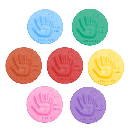 Soft clay baby souvenirs hand & foot print