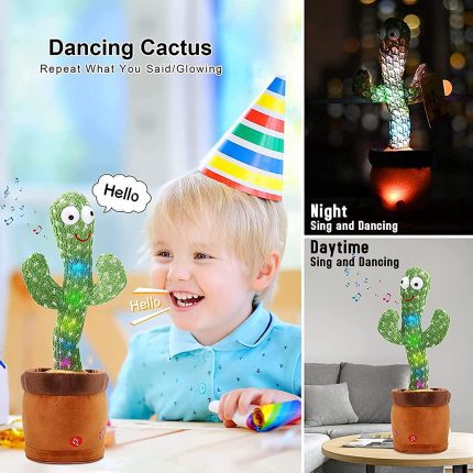 Electric funny dancing cactus toy for kids