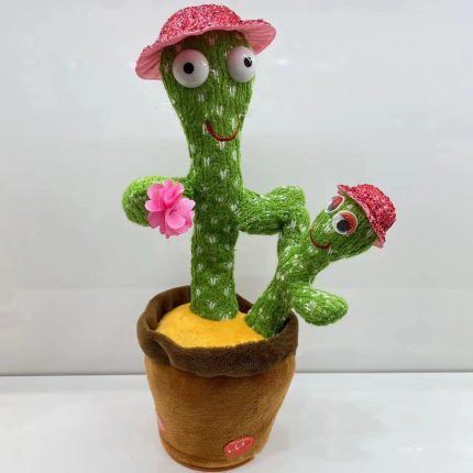 Electric funny dancing cactus toy for kids