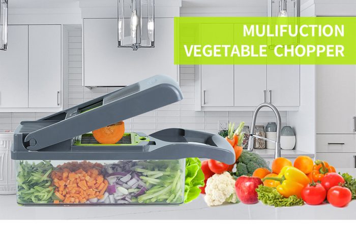 8 in 1 multifunctional vegetable cutter drain basket slicer