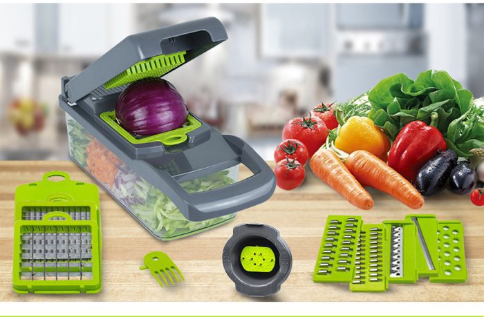 8 in 1 multifunctional vegetable cutter drain basket slicer