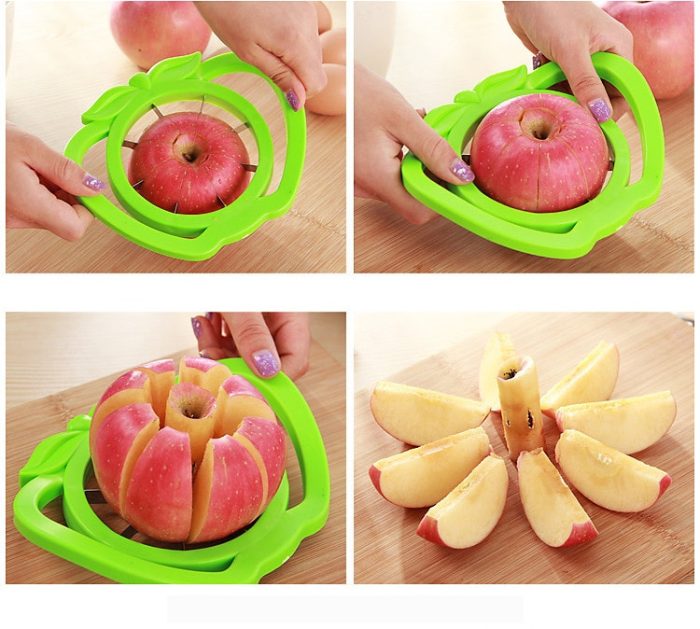 Assist apple slicer