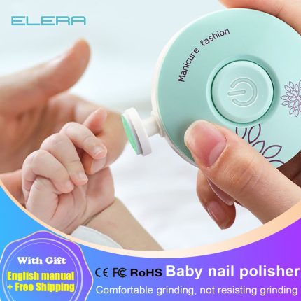 ELERA Baby Electric Nail Trimmer Kid Nail Polisher Tool Baby Care Kit Manicure Set Easy To