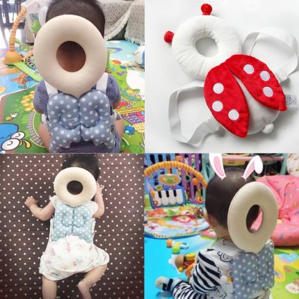 New Brand Cute Baby Infant Toddler Newborn Head Back Protector Safety Pad Harness Headgear Cartoon Baby