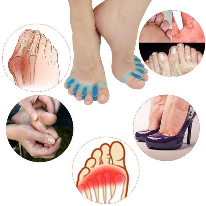 Pcs pair new protective toes separator suitable bunion corrector material soft gel straightener spacers stretchers care