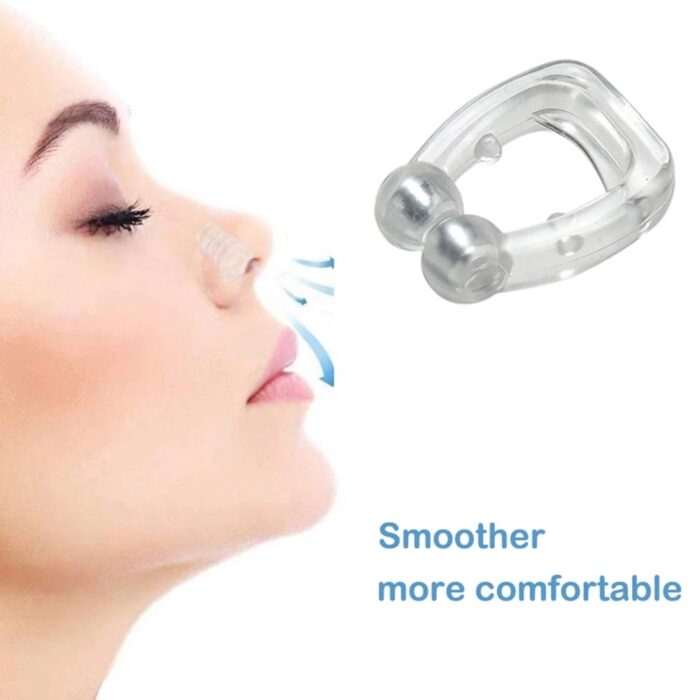 Pcs stop snoring nose clip anti snore silicone magnetic sleep tray sleeping snore treatment silencer night