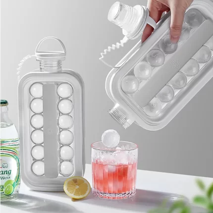 In portable silicone ice ball maker kettle creative ice cube mold kitchen bar gadgets