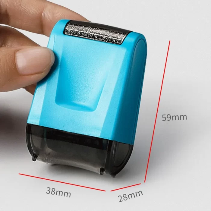 Pcs stamp roller anti theft protection id seal smear privacy confidential data guard information data identity