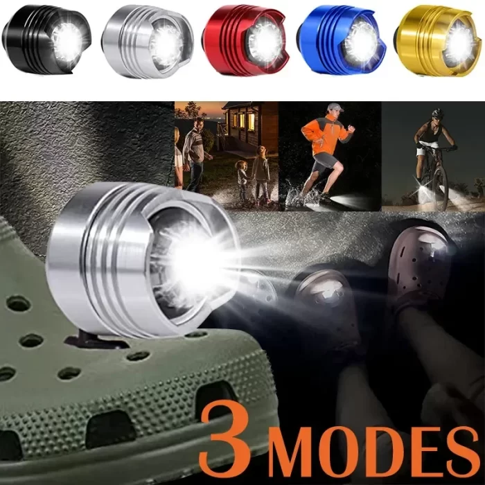 Camping lighting led headlights outdoor waterproof portable for crocs shoes lantern light camping accessories decoration