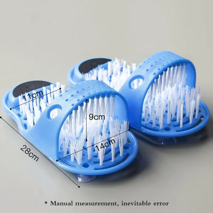 Shower foot scrubber massager cleaner spa exfoliating washer wash slipper tools bathroom bath foot brushes remove
