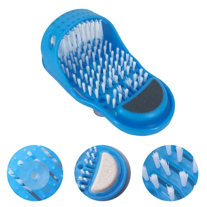 Shower foot scrubber massager cleaner spa exfoliating washer wash slipper tools bathroom bath foot brushes remove