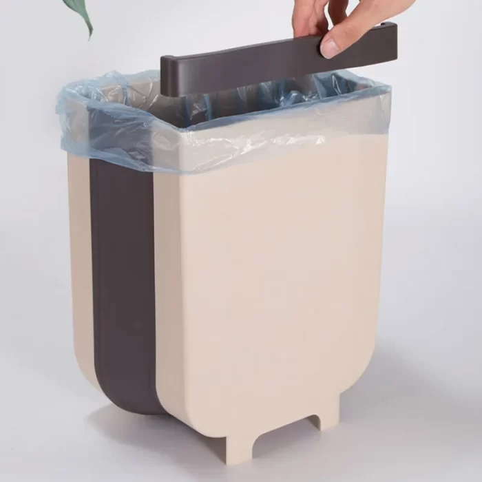 L folding waste bins kitchen garbage bin foldable car trash can wall mounted trashcan for bathroom